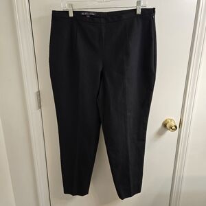 Brooks Brothers Cotton Blend Stretchy Capri Pants, Black, Size 12, NWT